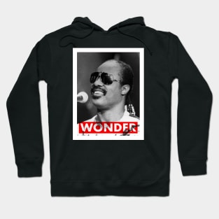 Stevie Wonder Riso Style Print Hoodie